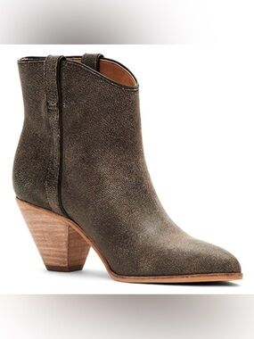 Frye & Co. Malley Pull Tab Distressed Western Ankle Boot Women’s Size 7.5